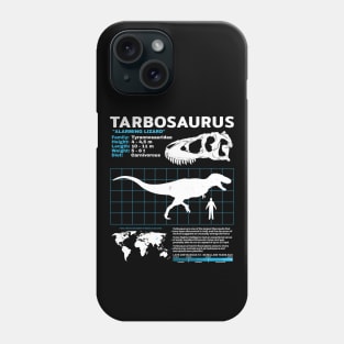 Tarbosaurus Fact Sheet Phone Case