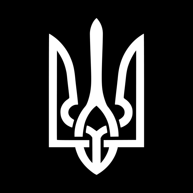 Ukrainian tryzub Symbol by Yasna