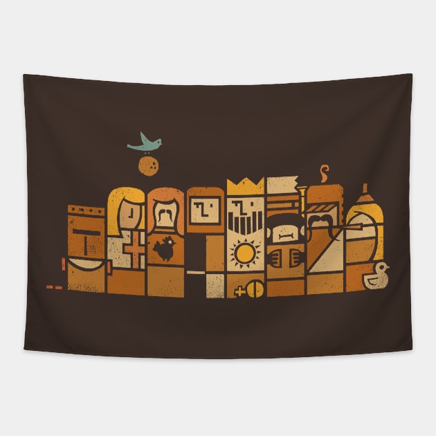 Minimal Quest Tapestry by kg07_shirts