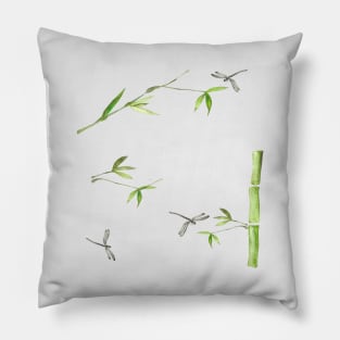 Watercolour Bamboo Pillow