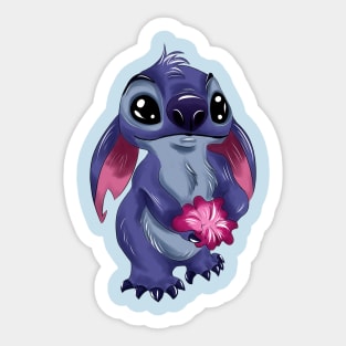 Lilo Stitch pattern Sticker for Sale by saracurrys