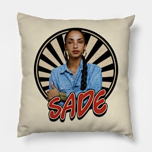 Vintage 80s Sade Adu Pillow