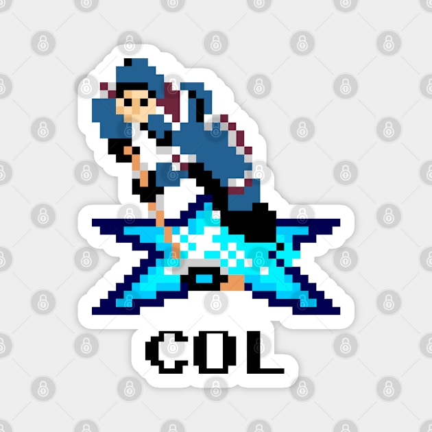 16-Bit Ice Hockey - Colorado Magnet by The Pixel League