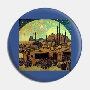 Starry Night in Mos Eisley Tatooine Pin
