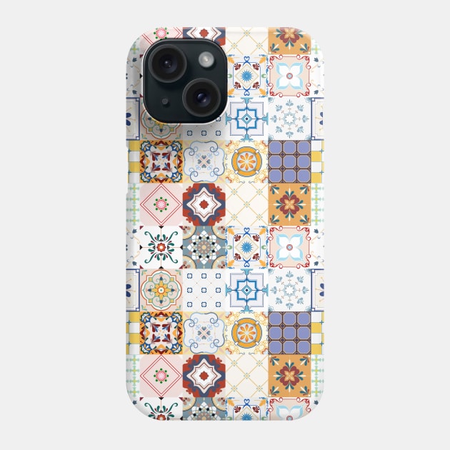 Azulejo #1 - vector Portuguese Moorish pattern Phone Case by GreekTavern
