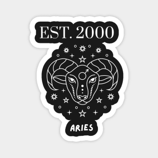 Est. 2000 Aries Zodiac Magnet