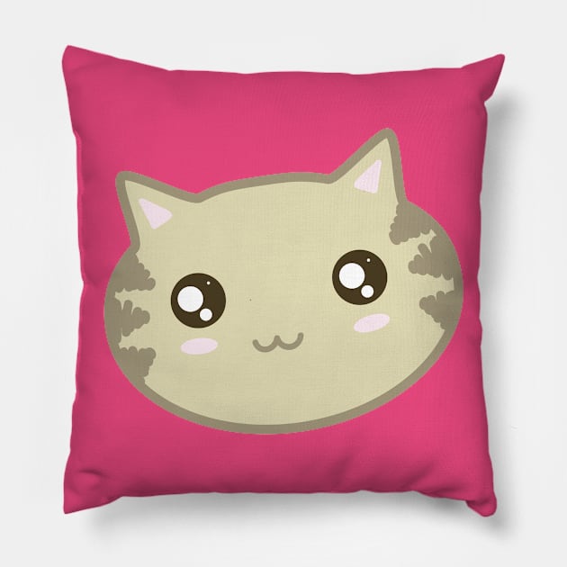 Kitty Pillow by KimonoKat