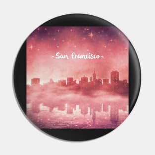 San Francisco at Night Pin