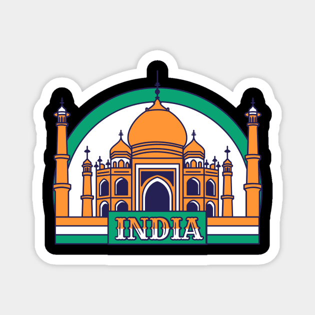 India Magnet by Bros Arts