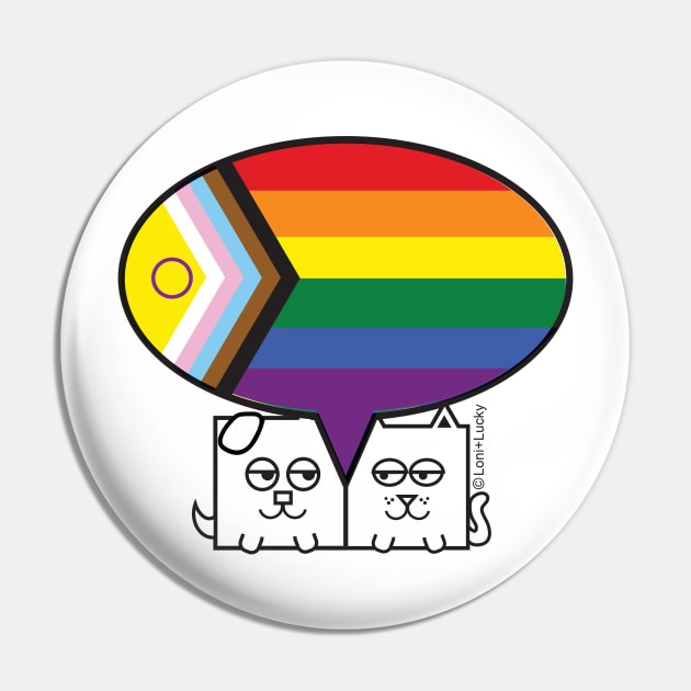 Proud to be Inclusive Pin by gallerynadine