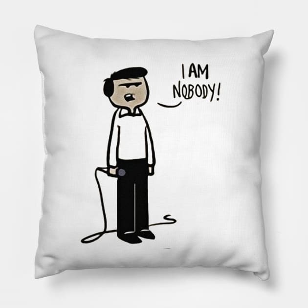 I am Nobody - Sadboy Pillow by Hat_ers