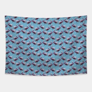 Brown pelican tropical bird pattern Tapestry