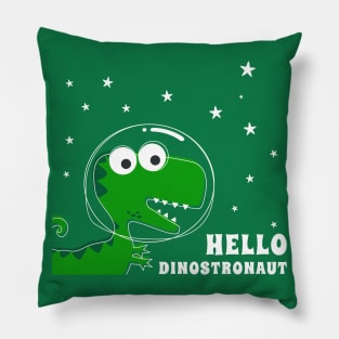 Cute Astronaut dinosaur. Pillow