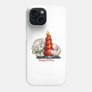 CHRISTMAS CAT HOLIDAY CAT Phone Case