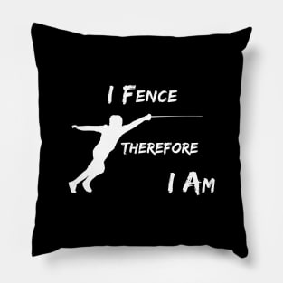 I Fence Therefore I Am Pillow