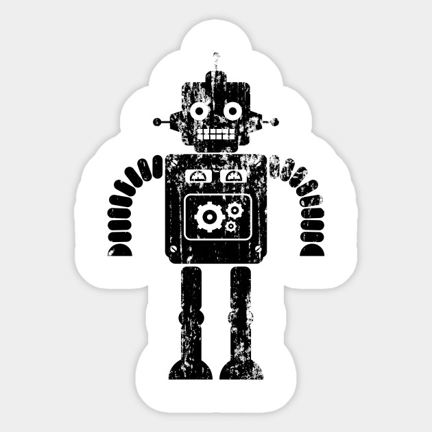 Retro Vintage 1950s Sci Fi Robot