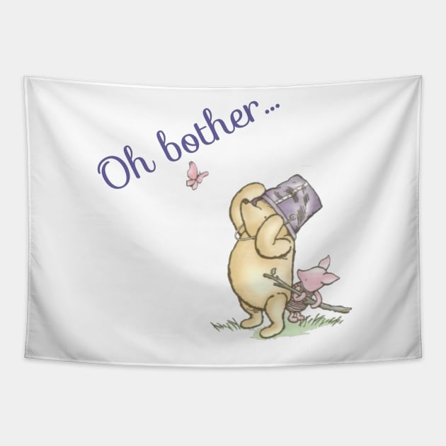 Oh Bother Winnie the Pooh Tapestry by marisaj4488