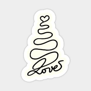 Love Christmas tree Magnet