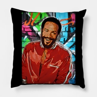 Marvin gaye pop art Pillow