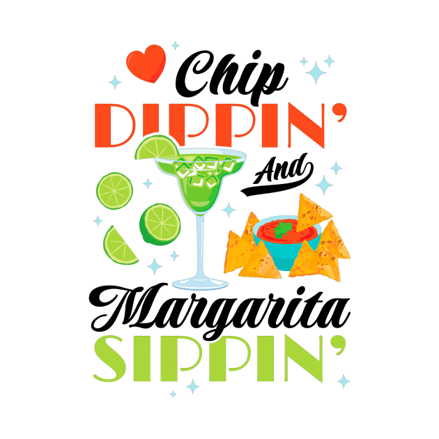 Chip Dippin' And Margarita Sippin' Funny Cinco de Mayo Men by Satansplain, Dr. Schitz