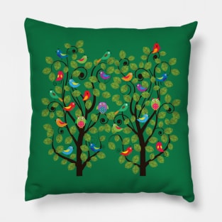 Birds on the tree Pillow