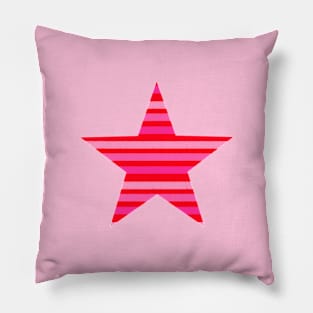 Pink and Red Stripes Pillow