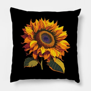 Cute Vacations Floral Summer Holidays Sunflower Pillow