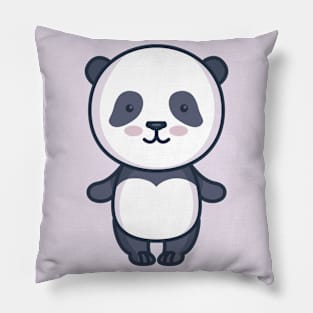 Cute Panda Cartoon Pillow