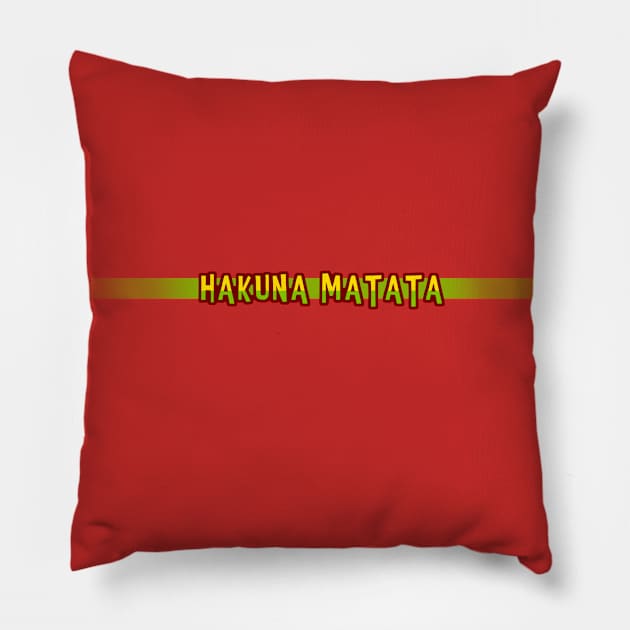 Hakuna Matata Pillow by Dapper Draws