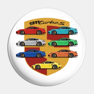 supercar 911 turbo s 992 all colors front Pin