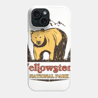 Yellowstone National Park Bear Vintage Phone Case