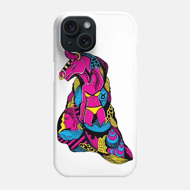 CMYK Her Taurus Phone Case by kenallouis