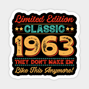 Limited Edition Classic 1963 60th Birthday Magnet