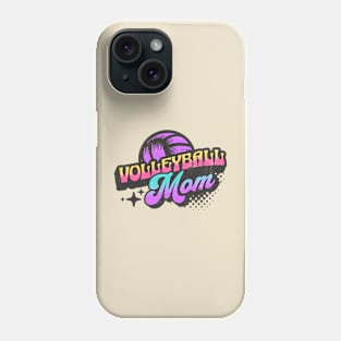 Volleyball Mom (retro) Phone Case