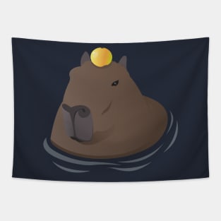 Chill Cool Capybara Tapestry