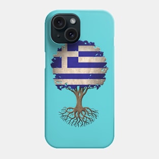 Tree of Life with Greek Flag Phone Case