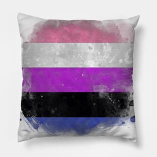 Gender Fluidity pride flag Pillow