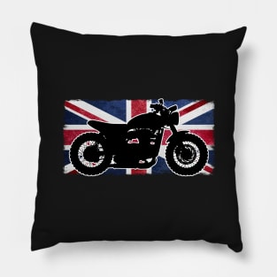 Triumph Custom Scrambler | British Flag Pillow