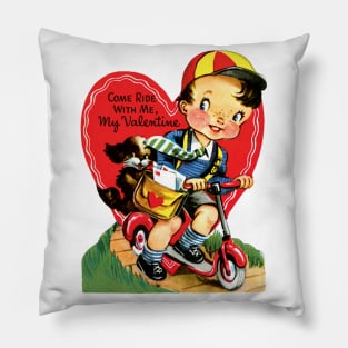 Retro Valentine's Day Heart Pillow