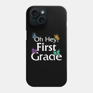 Back To School First Grade Butterfly First Day Of School Phone Case