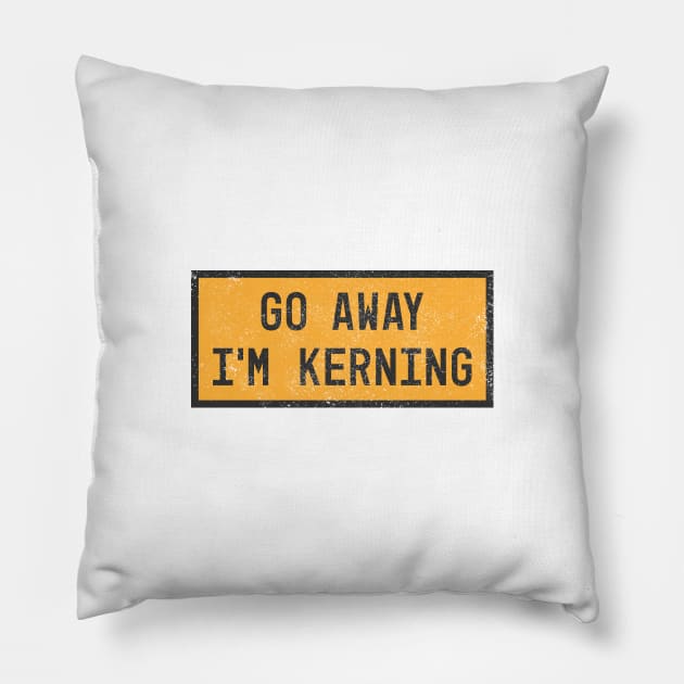 Antisocial Graphic Designer Introvert Humor Pillow by Commykaze