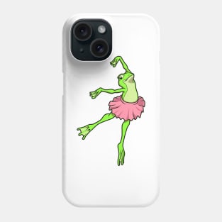 Cartoon frog dances ballet - ballerina Phone Case