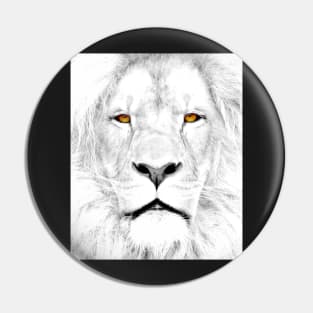 White Box Series White Lion Pin