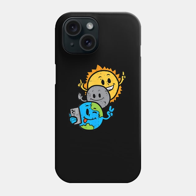 Slefie Eh Moon Sun ny Total Solar Eclipse 2024 s Phone Case by SanJKaka