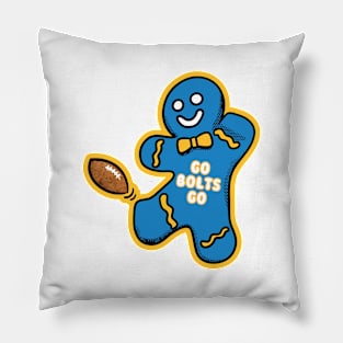 LA Chargers Gingerbread Man Pillow