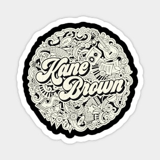 Vintage Circle - Kane Brown Magnet