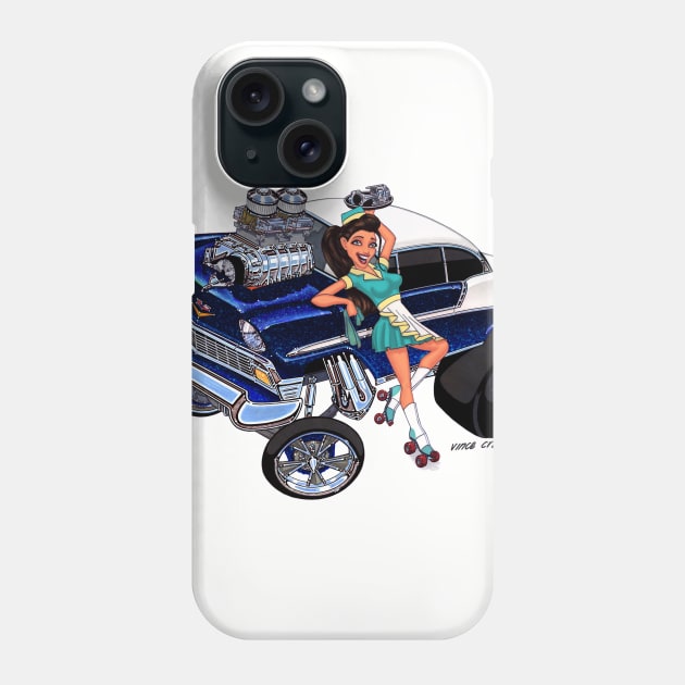 FAST FOOD 1956 Chevy gasser Phone Case by vincecrain