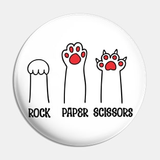 Rock Paper Scissors-Red Pin