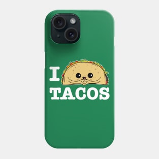 I love Tacos - Taco Lover Mexican Foodie Cute Kids Phone Case