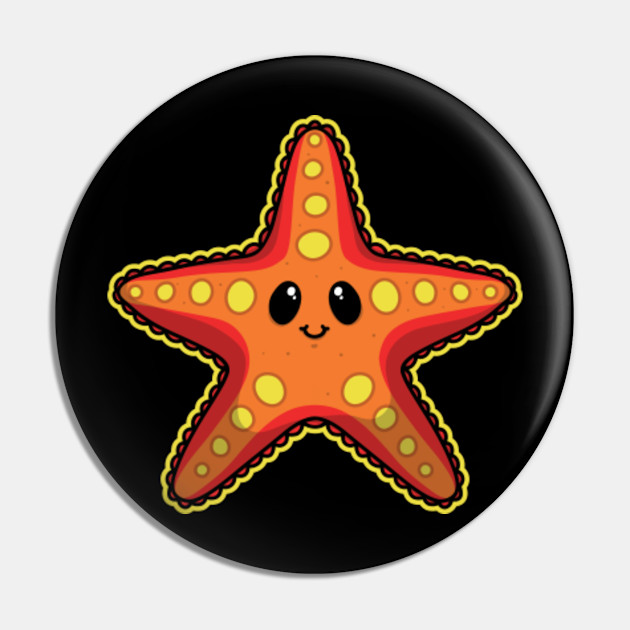 Baby Starfish Cute And Cuddly Aquatic Sea Animals - Starfish - Pin | TeePublic Baby Starfish Cute And Cuddly Aquatic Sea Animals - Starfish - Pin | TeePublic
